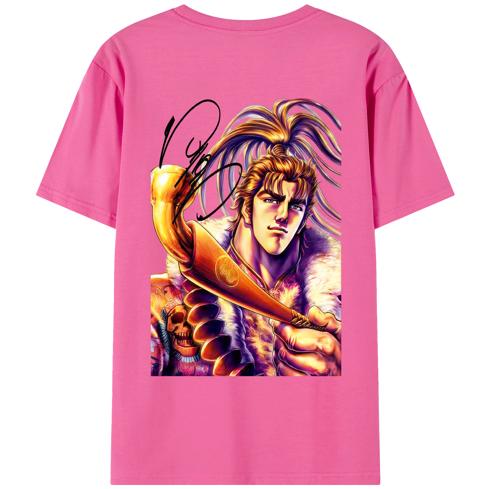 （画像用） 北斗の拳 Fist of the North Star レディース半袖Tシャツ(バックプリント)